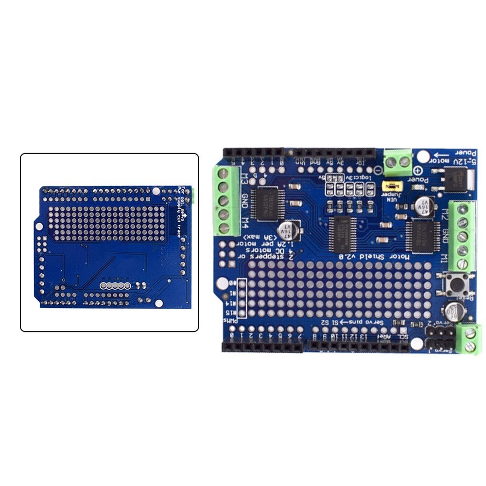 Programmable Motor Control Shield For for Arduino Using Standard I2C Protocol