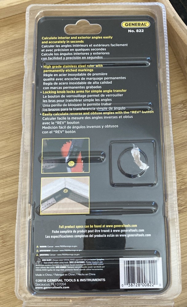 General Tools Pro Angle 2, Digital Angle Finder, 5" Size,