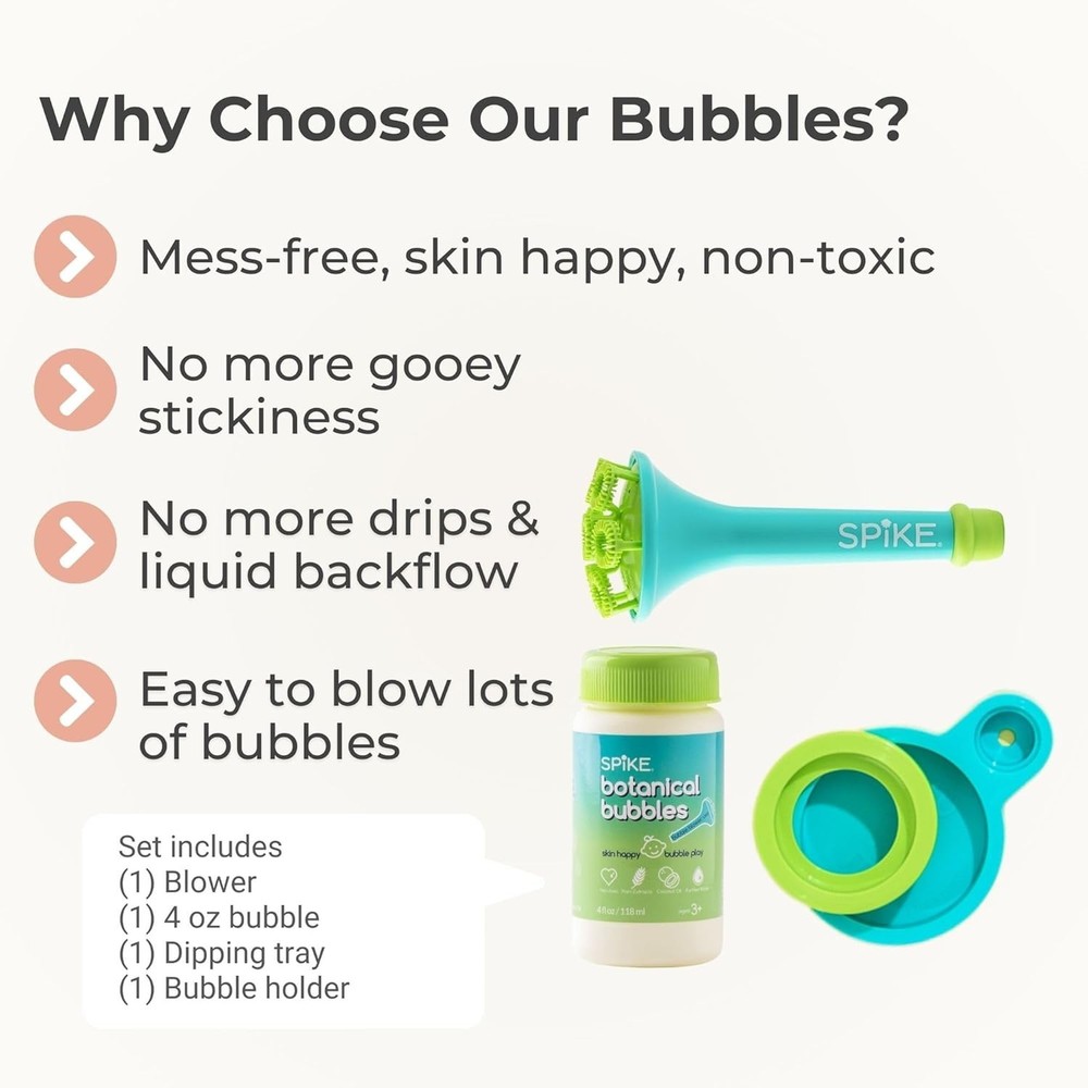 Mess-Free Innobaby Bubble Blower with Botanical Solution - Ideal for Therapy