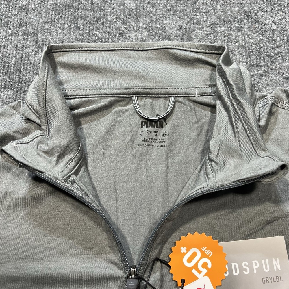 Puma 1/4 Zip Small Gray Cloudspun Pullover