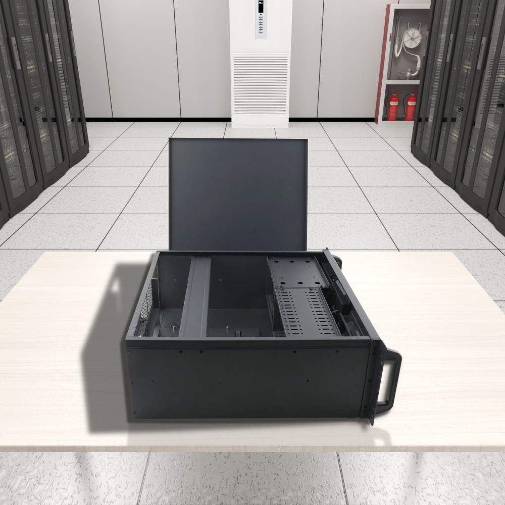 4U Server Case Rack Mount 4U Server Chassis Lockable Computer Cases for Home Lab