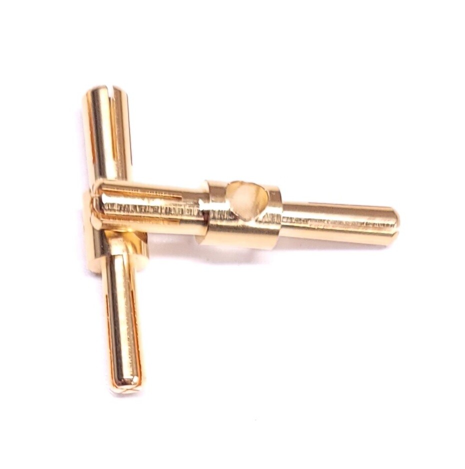 4/5mm Double Sided solid design gold plated bullet connector for icharger 5 pair