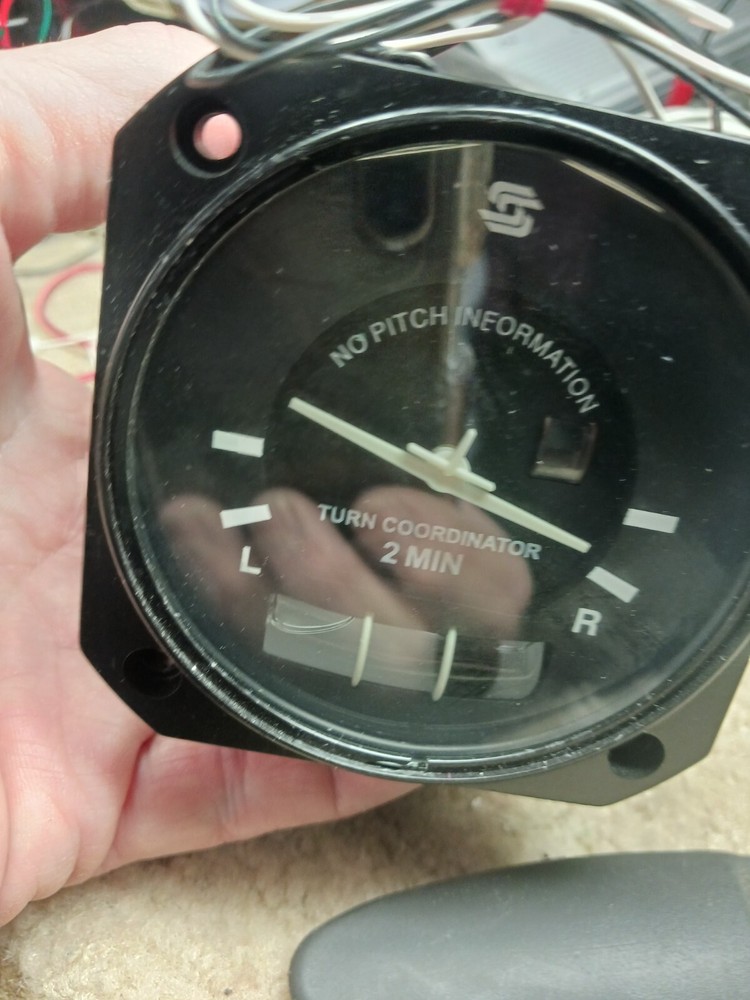 Turn Coordinator, S-TEC 6405-28L  Indicator (28 VDC) w/light