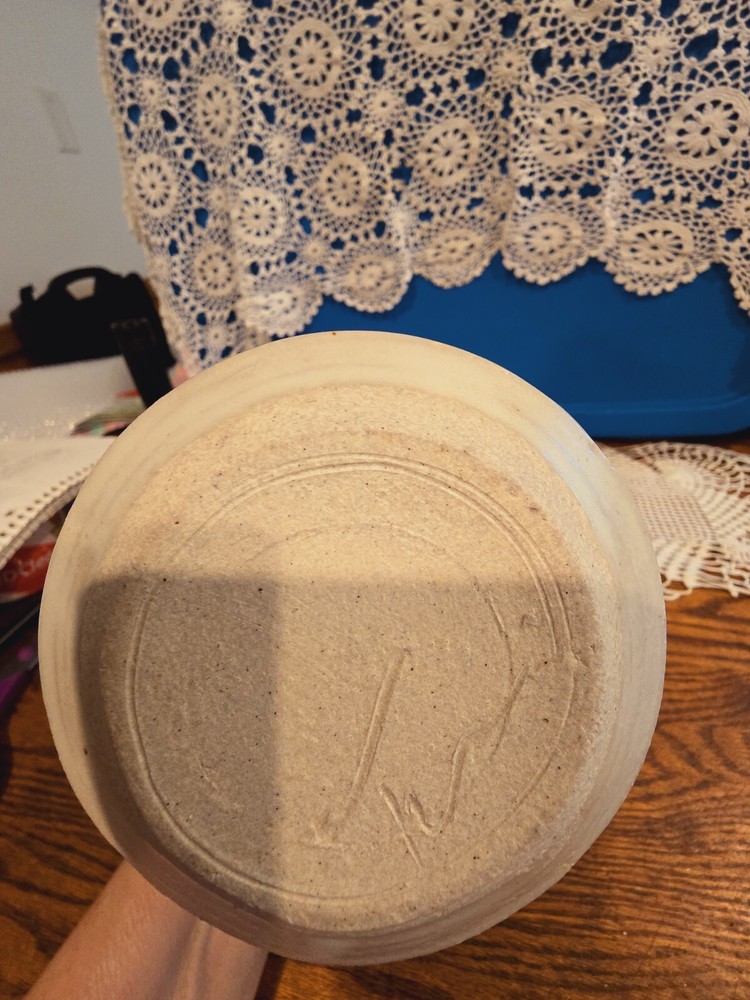 Signed Studio Art Pottery Pitcher 8" Beautiful!!