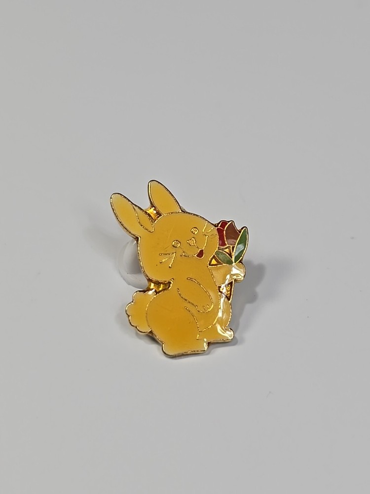 Bunny Rabbit With Tulip Flower