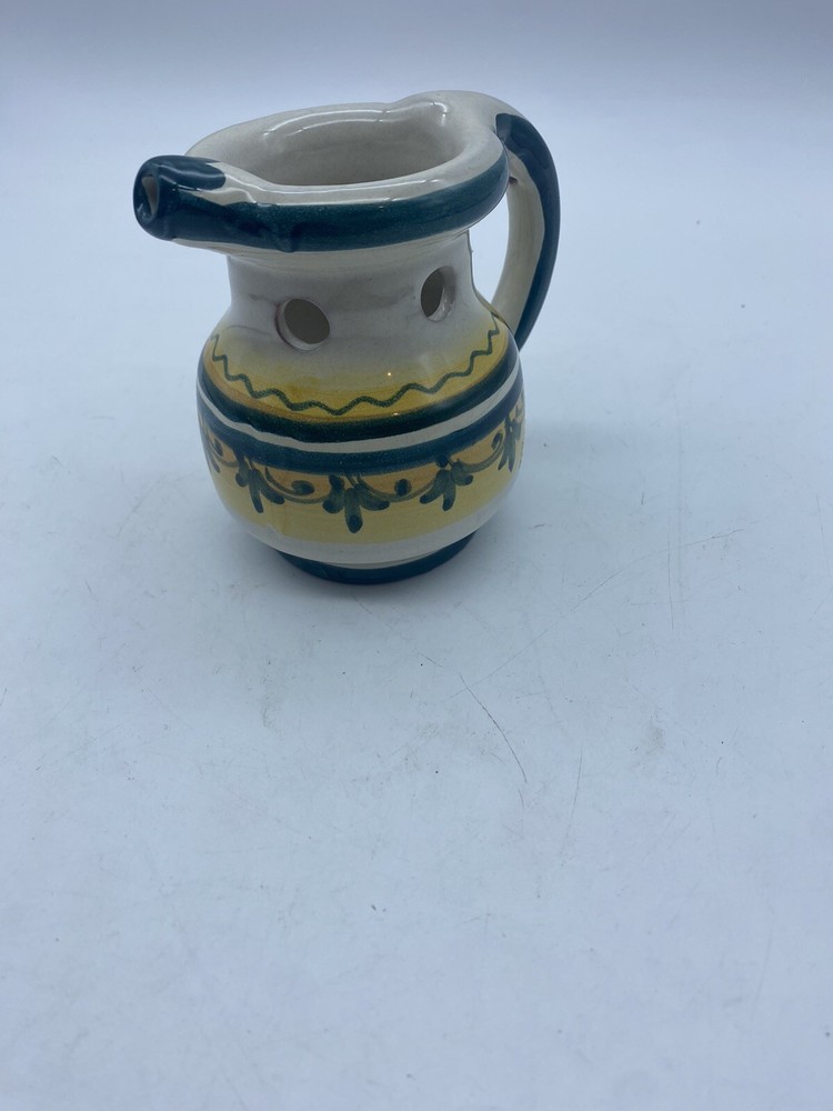 Pottery Pitcher Decanter Signed