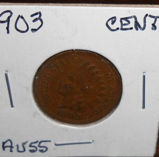 1903 INDIAN HEAD CENT -ABOUT UNCIRCULATED