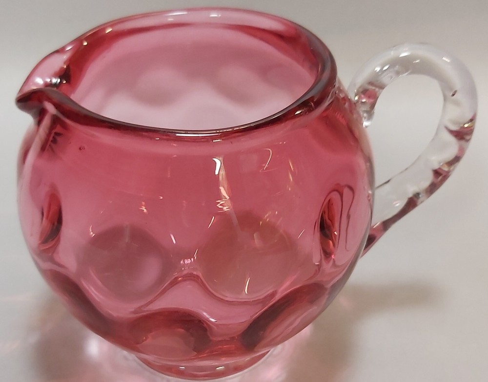 Cranberry Coindot Creamer