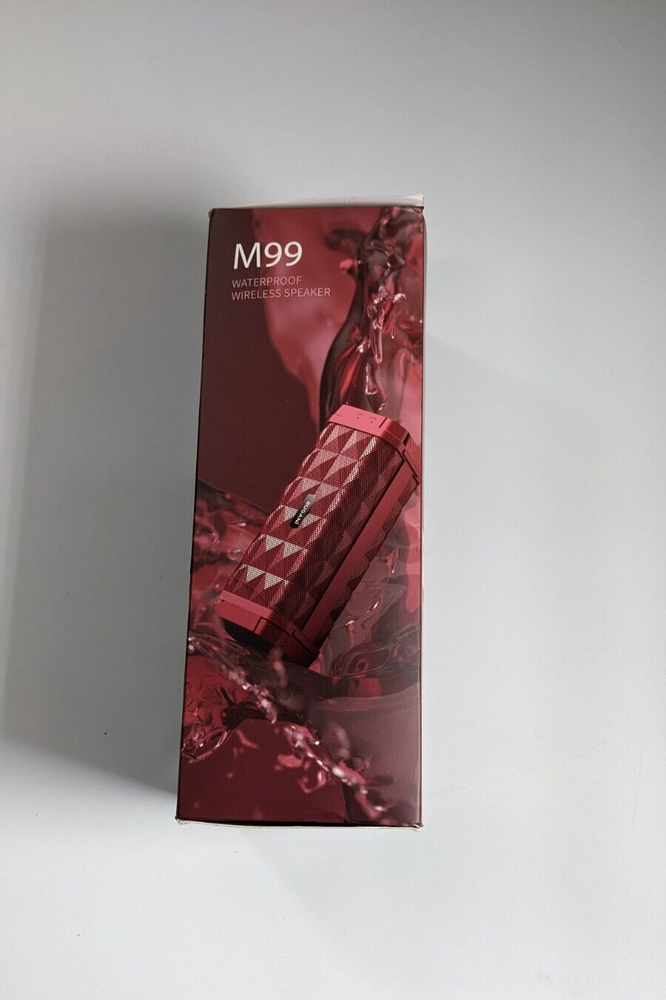 BUGANI M99 Waterproof Wireless Speaker- Red