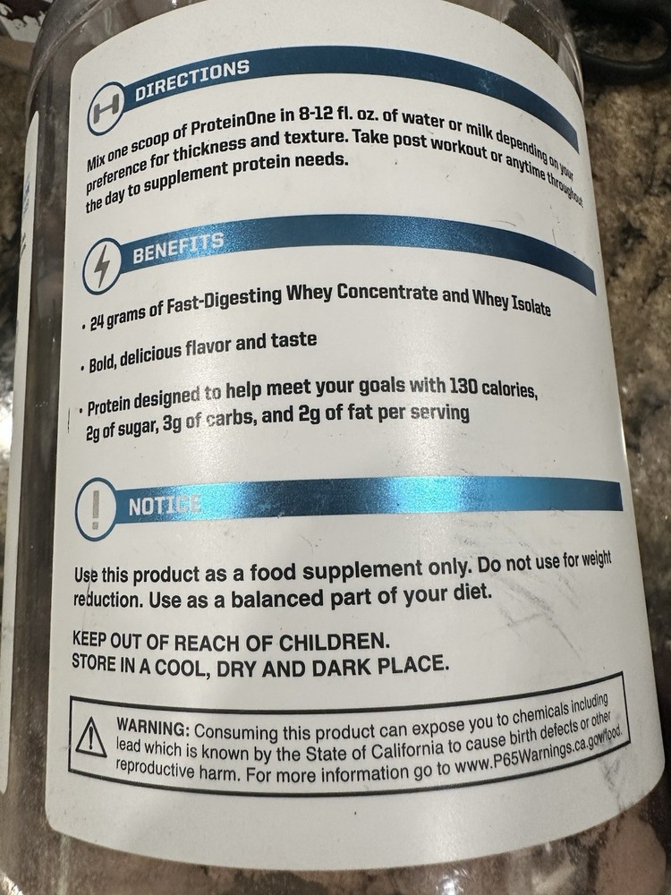 NutraOne ProteinOne Choclate - 2lbs