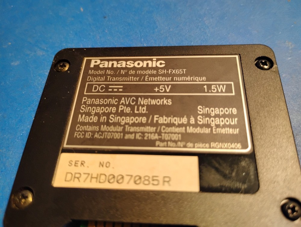 Panasonic SH-FX65T Wireless Speaker System Digital Transmitter Tested