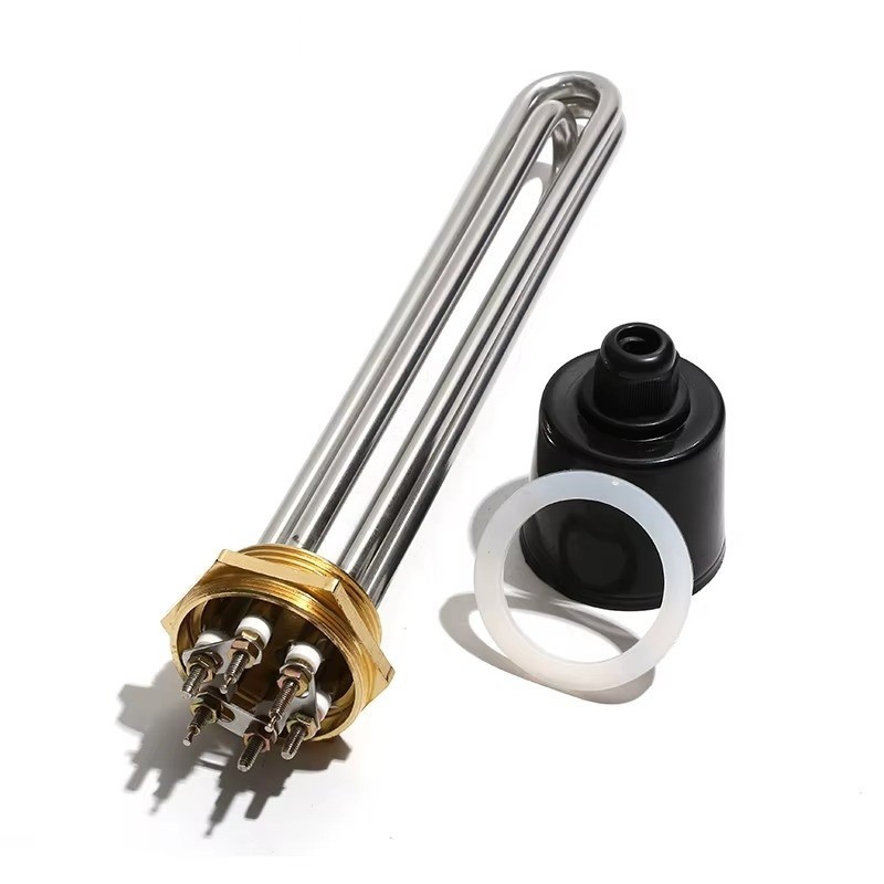 220-380V Immersion Water Heater Element DN40 1.5" 3-12KW Stainless Steel TEN