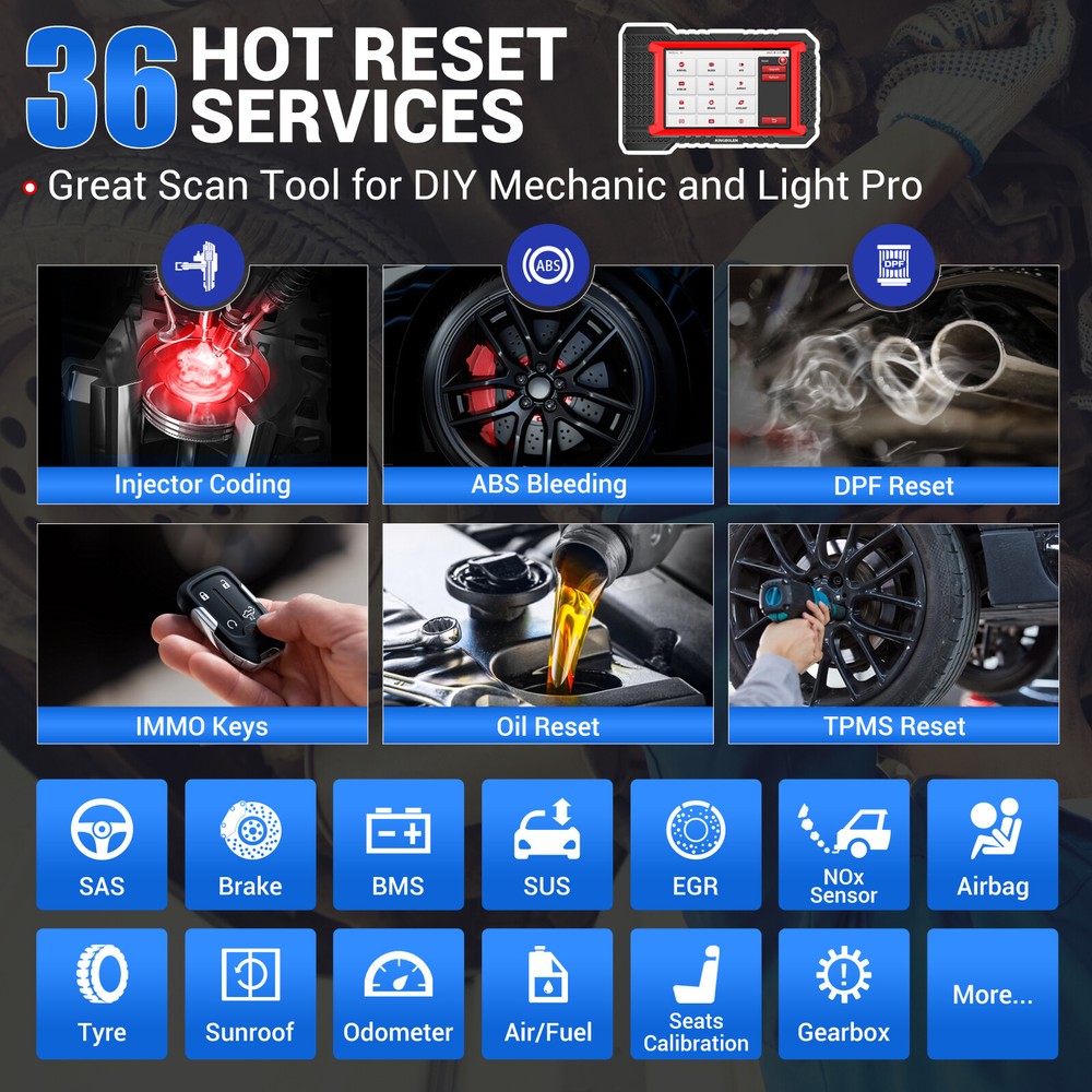 KINGBOLEN K7 BT Bidirectional Scanner Full System Diagnostic Tools ECU Coding