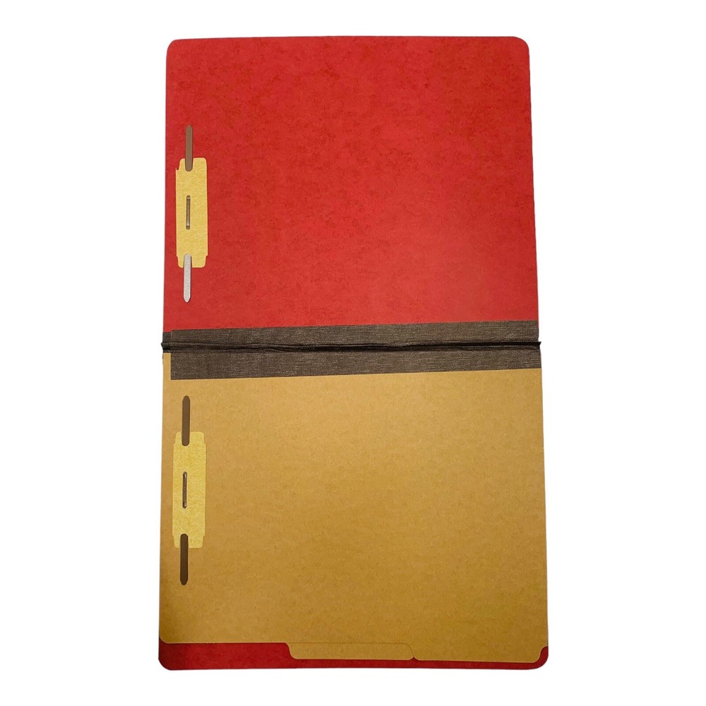 10 Folders Letter Size 6 Section Classification Folder Full Top Tab Earth Red