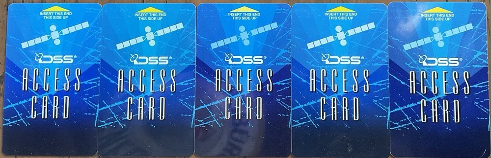 FIVE DIRECTV DSS Access Cards DIRECT TV