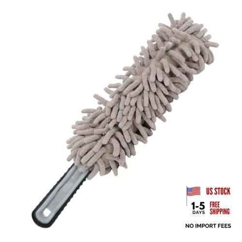 Car Interior Duster, No Scratch Microfiber Cleaning Brush with Camel