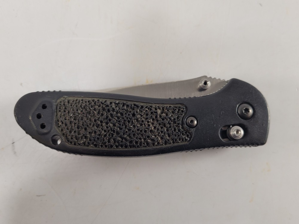 BenchmadeMini Griptilian Black Grivory Drop-point Folding Knife