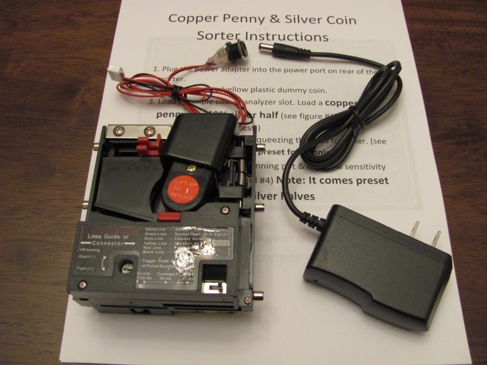 Copper Penny & Silver coin Sorter half quarter dime DIY Kit