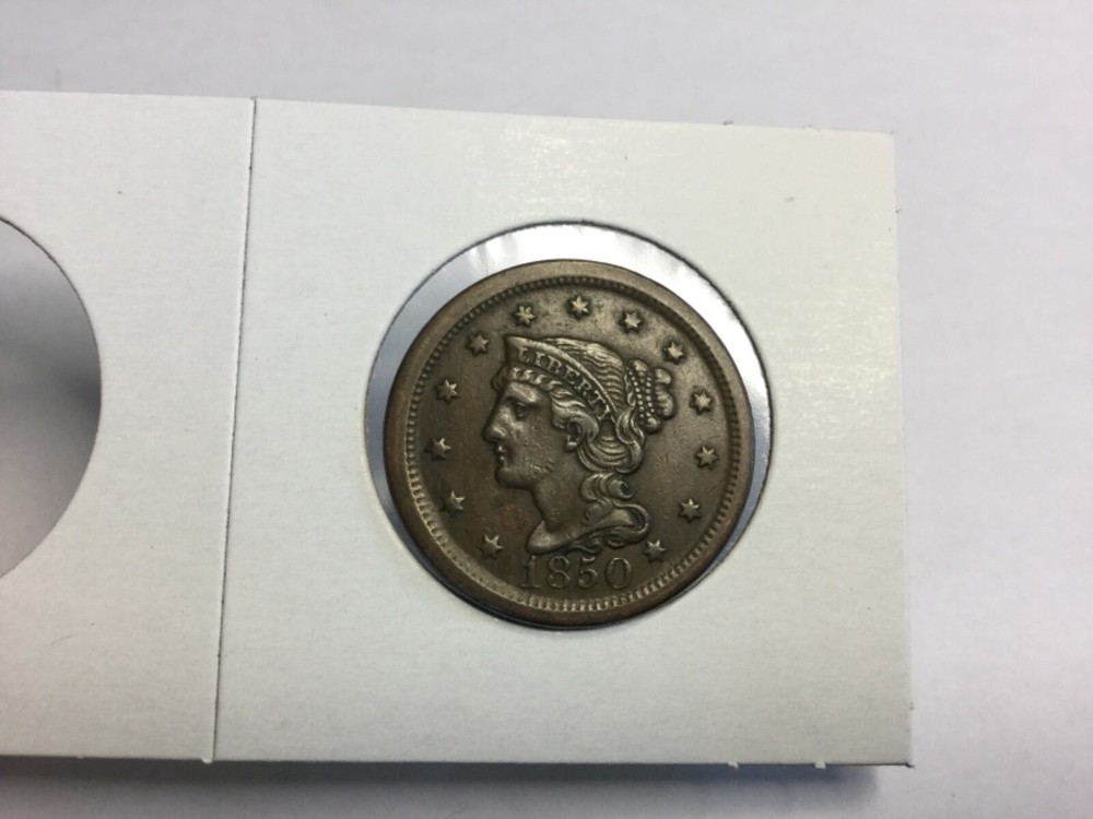 1850 Large Cent almost uncirculated