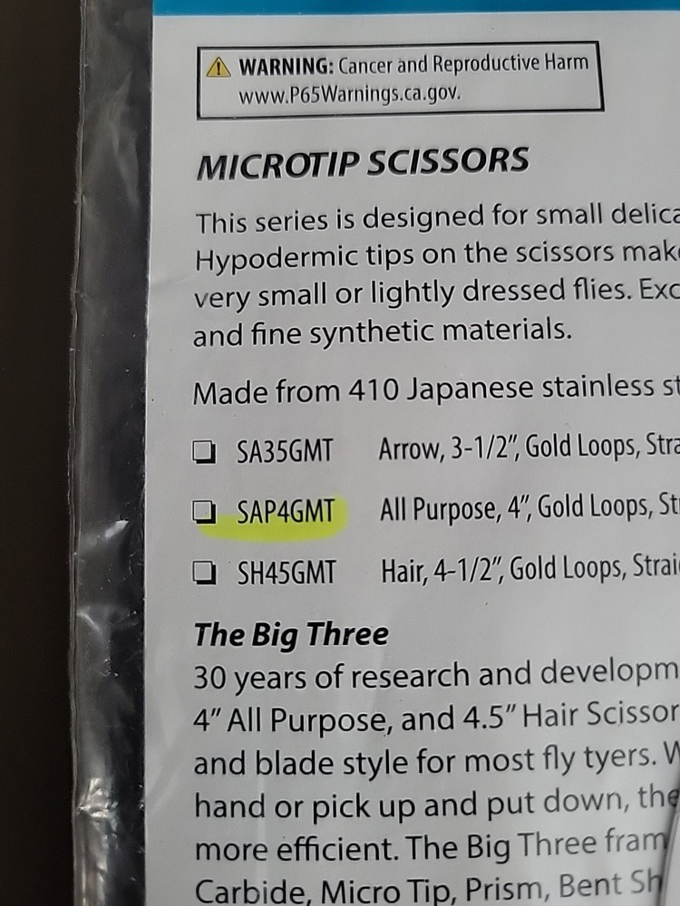 Dr Slick 4" Micro Tip Scissors. SAP4GMT