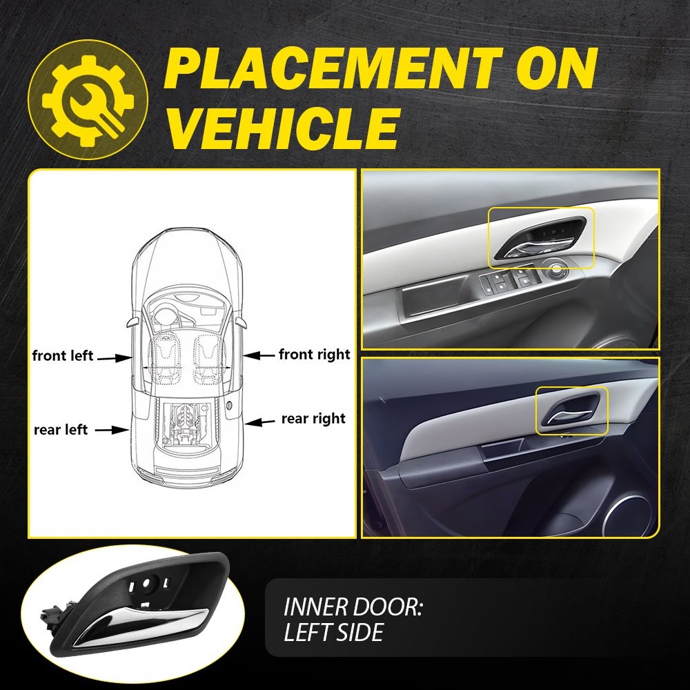 Interior Door Handle Inside Left Driver Side For Chevy Cruze 2011-2013 2014 2015