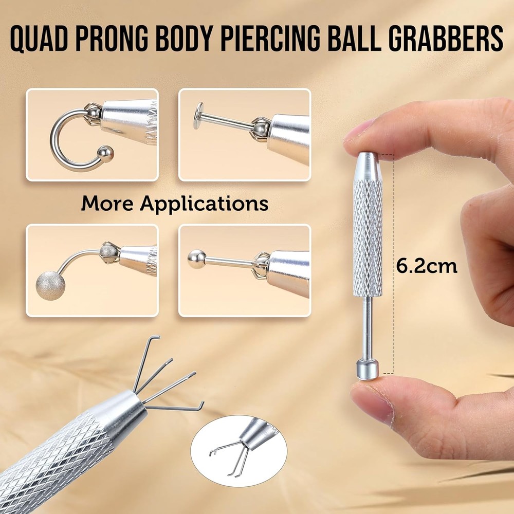 Small Replacement Piercing Balls Grabber Tool for Changing 14G