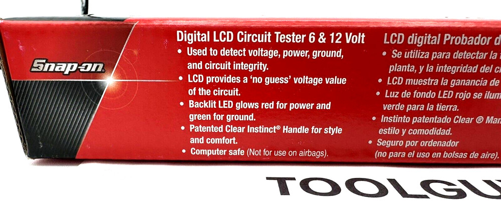 SNAP ON EECT400 O ORANGE Circuit Continuity LED Tester Digital Display NEW TOOLS