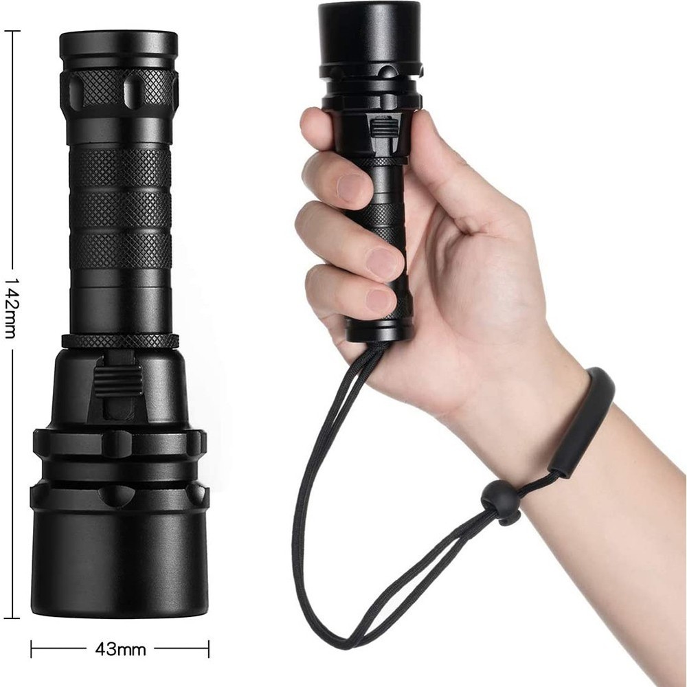 Diving Flashlight Torch L2 LED Light Waterproof 50M Deep Underwater Lamp/Replace