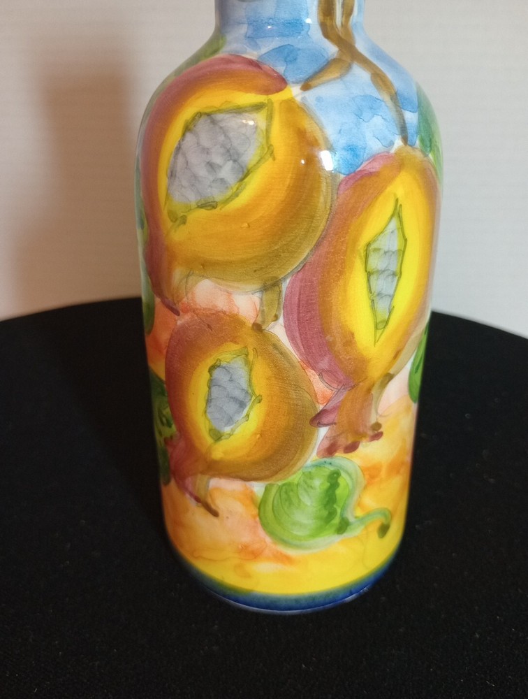 hand painted Grease vase AM Small 7 "