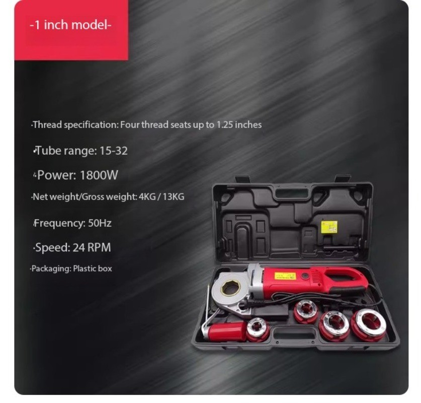 Handheld Electric Pipe Threader Manual Threading Board for Galvanized Pipes
