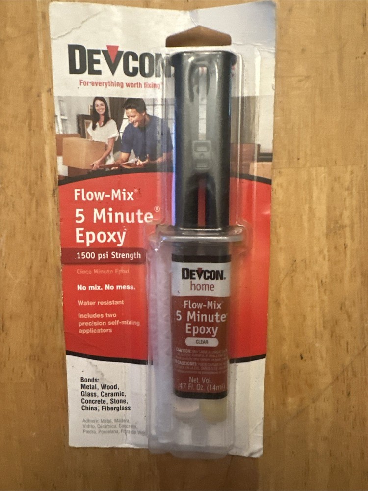(4) Devcon Flow-Mix 0.5 Oz. Heavy-Duty High-Quality Performance 5 Minute Epoxy.