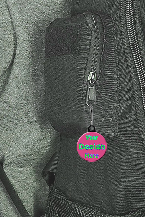 Personalized Dinosaur Zipper Pulls (2 pulls) with Dinosaur Breaking Through Wall