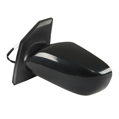 Black Driver Side Mirror Power Paintable Replacement for 2003-2008 Corolla