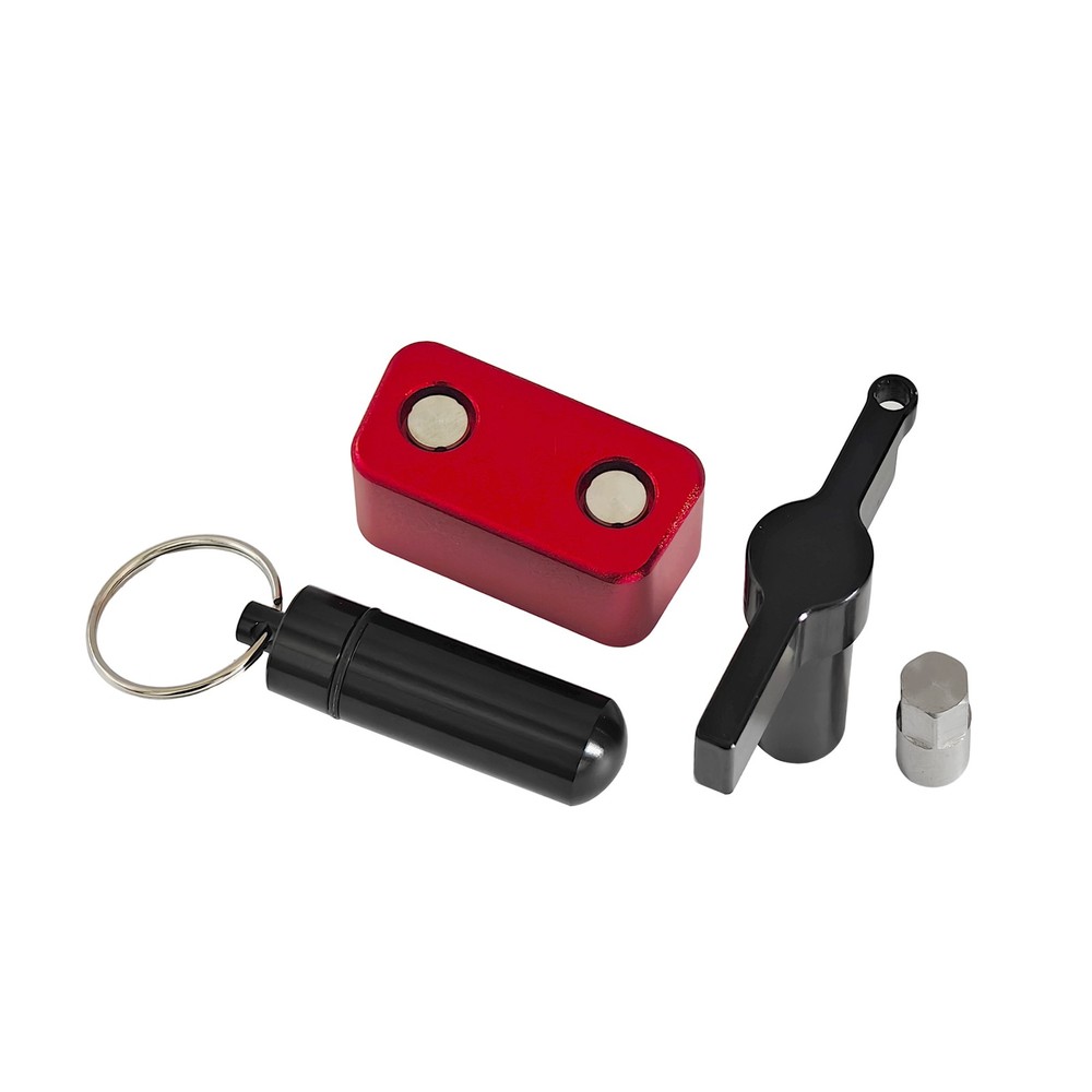 OBD2 Port Lock Anti-Theft Device Red Chrome Security Tool