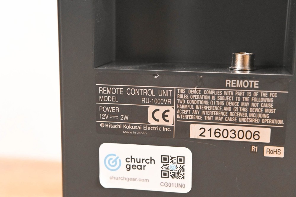 Hitachi RU-1000VR Remote Control Panel CG01UN0