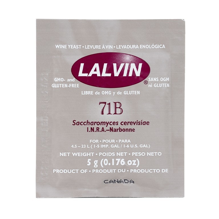 Lalvin 71B Wine Yeast, 5g - 10-Pack