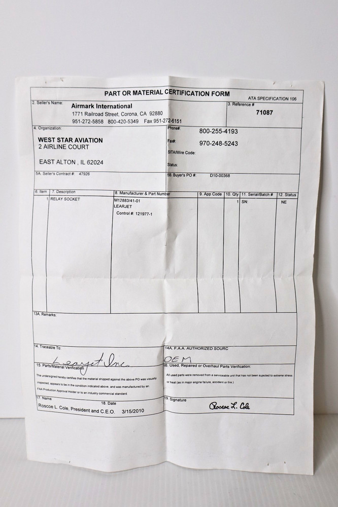 Deutsch M12883/41-01 Relay Base