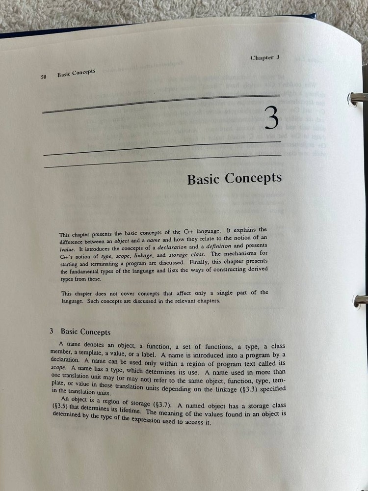 Vintage Apple 1990 C++ Annotated Reference Manual Draft by Bjarne Stroustrup