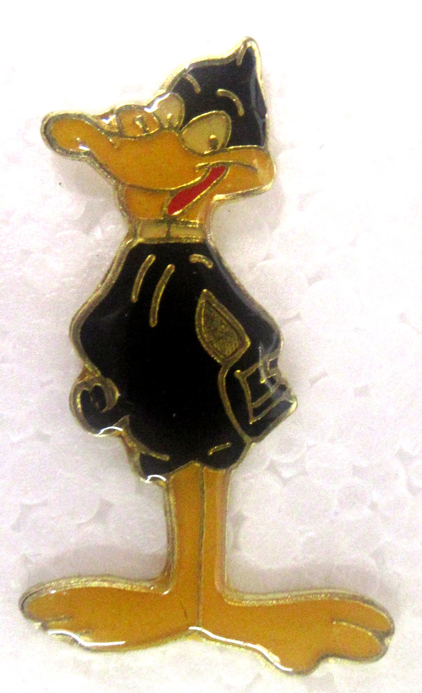 figural DAFFY DUCK tack pin pinback button