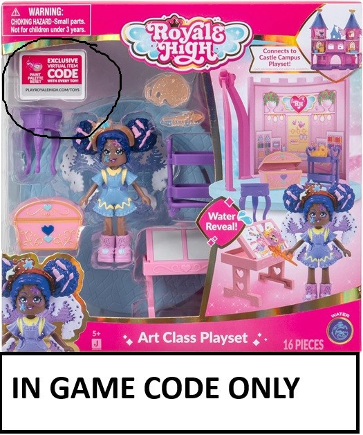 Royale High ART CLASS PLAYSET ~  IN GAME CODE ONLY ~~ Sent via EBAY MSG
