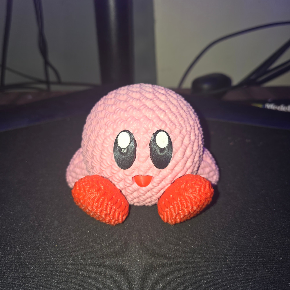 Figura de Kirby con efecto Crochet