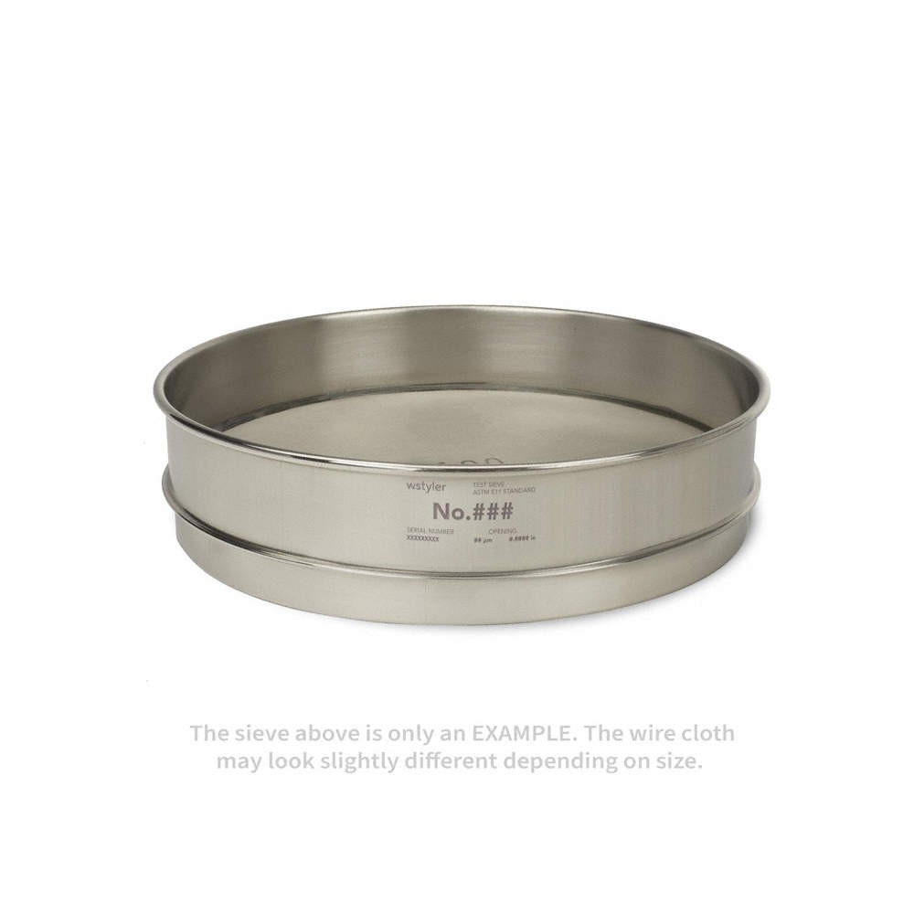 ADVANTECH Wire Cloth Laboratory Test Sieve,Medium 787A91