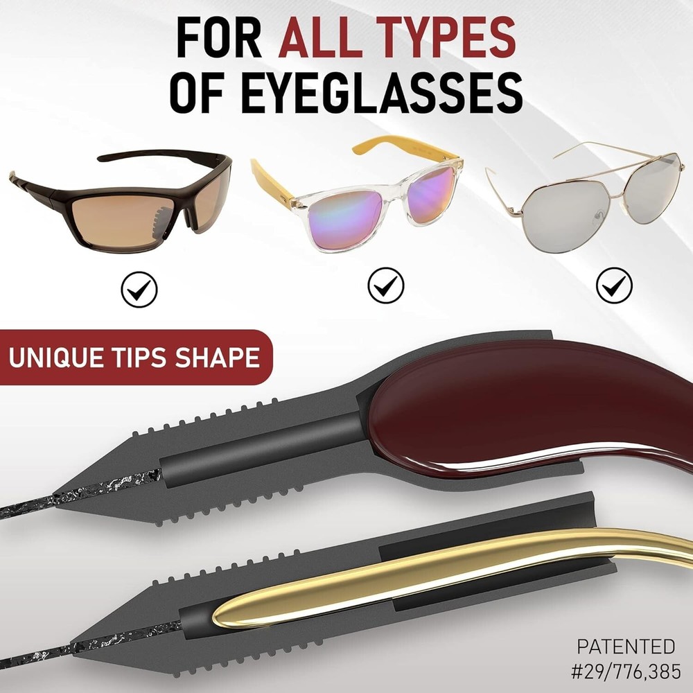 Durable Eyewear Retainer with Adjustable Length - 13" Eyeglass Strap Holder