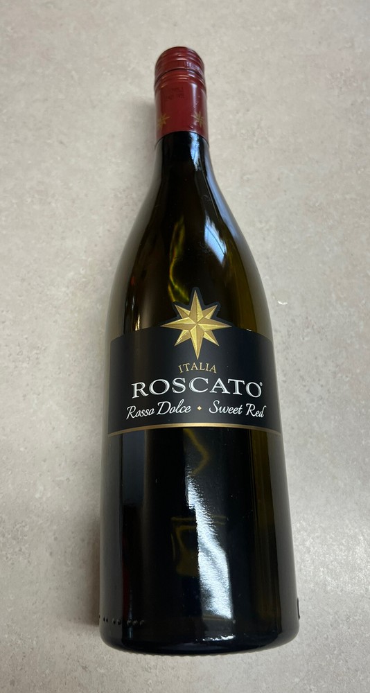 Lot of 5 Empty Dark Roscato Wine Bottles