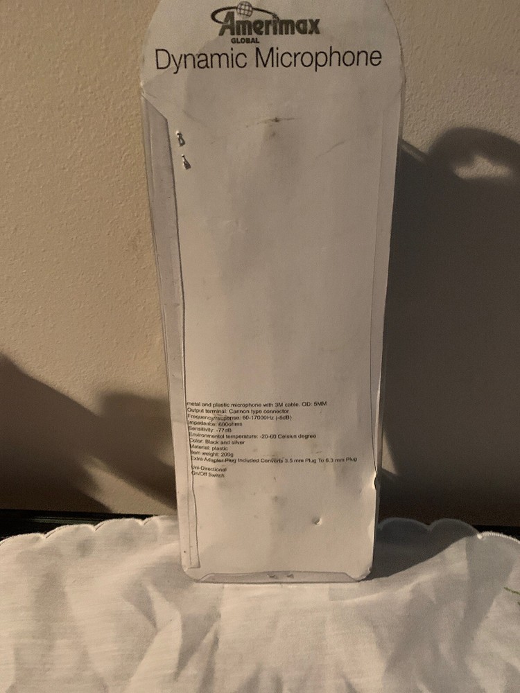 Amerimax / Dynamic Microphone with 3M Cable / Karaoke - PA System