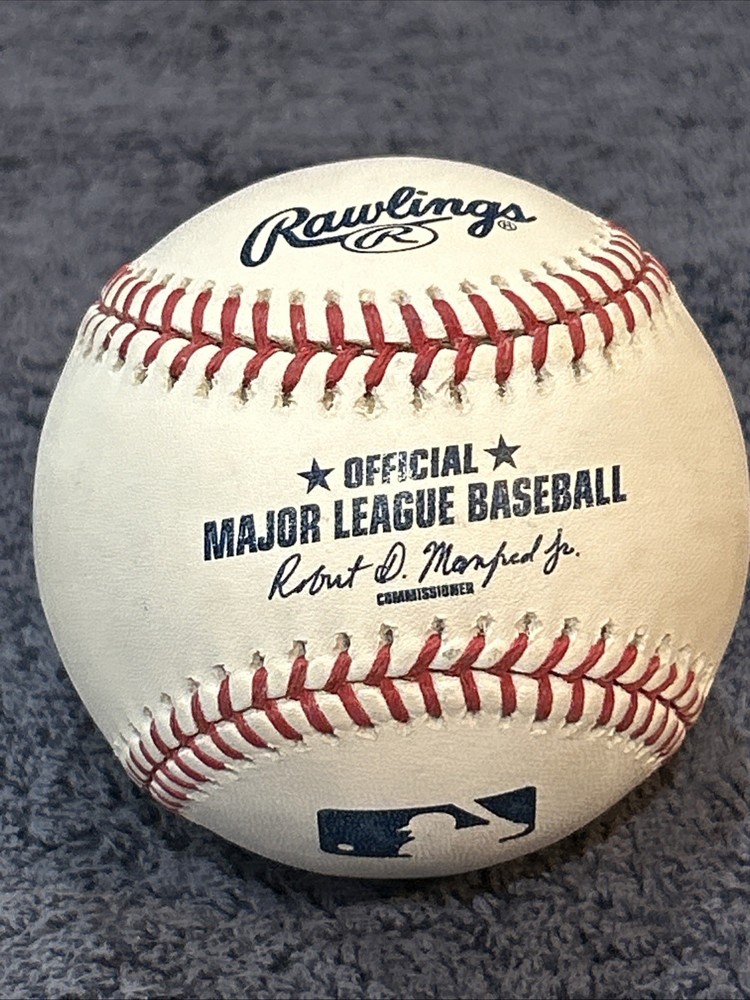 justus sheffield signed baseball autograph ball auto P