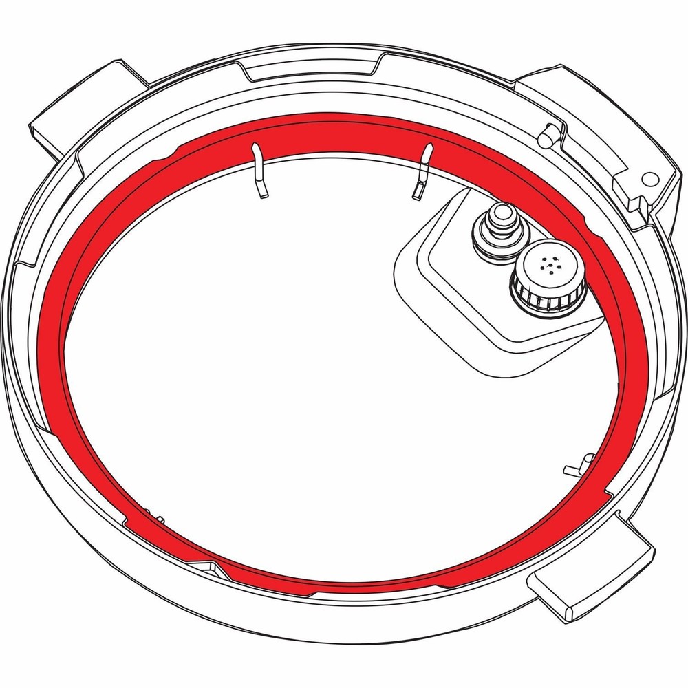 2 Pack Silicone Pressure Cooker Gaskets Compatible 6 Quart Models