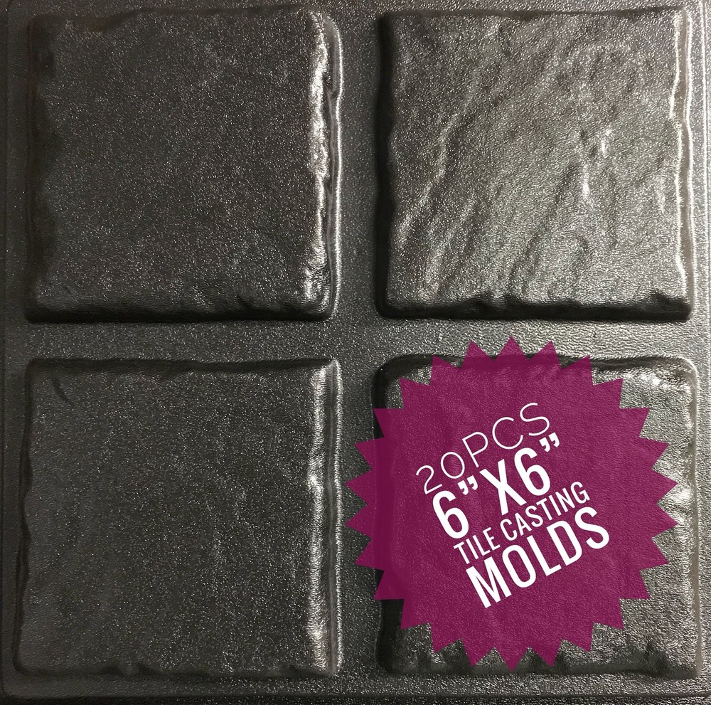 Concrete Tile Veneer Mold Kit 54pcs