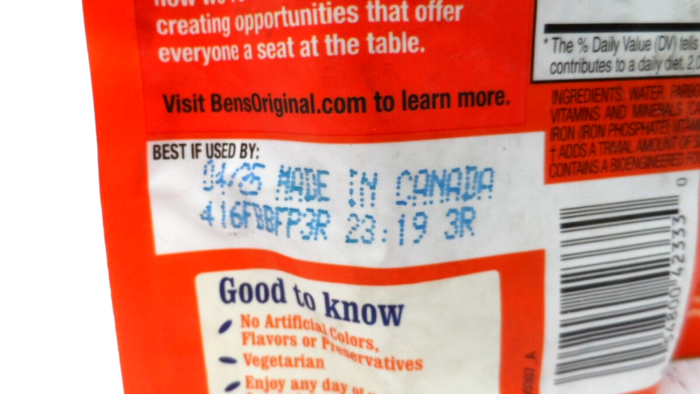 BEN'S Original Ready Rice LONG GRAIN WHITE Original Microwavable Exp. 04/25