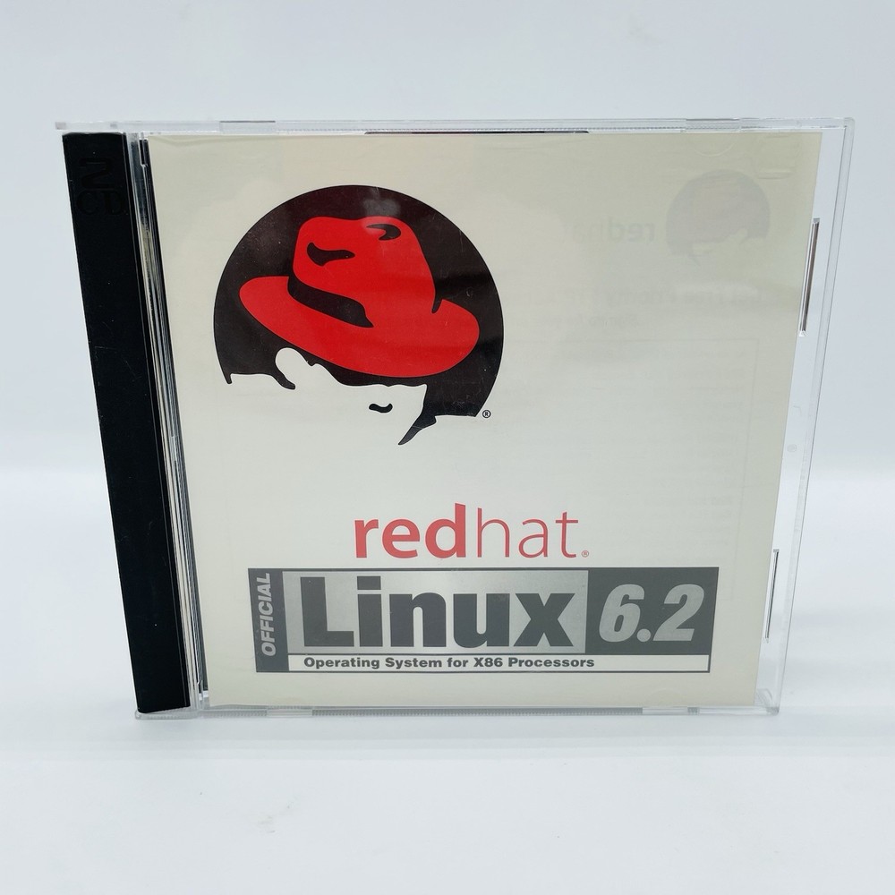 Official Red Hat Linux Standard 6.2 Operating System OS, 2-Disc Set, Fast Ship